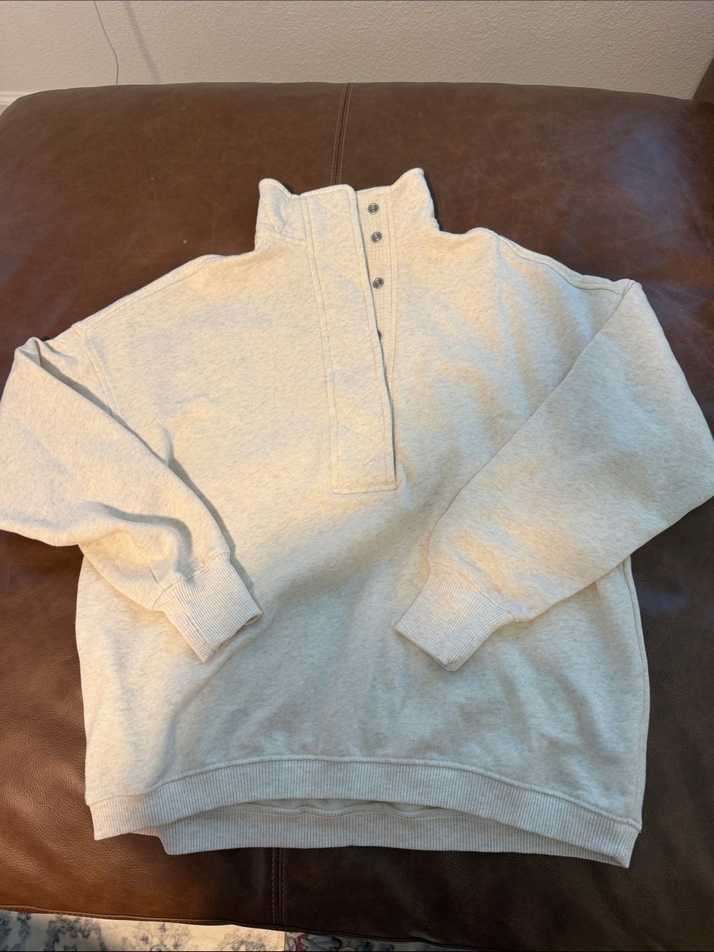Aerie Quarter-Snap Pullover Sweater